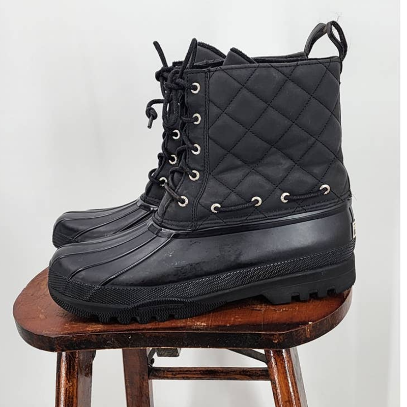 Sperry Top-Sider Women's Gosling Duck Boot, Black Size 10